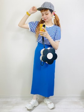 「MR.BOHO（ミスターボーホー）のアイテム」を使った、moratoriamu.さん（レディース・155cm）の夏コーディネート