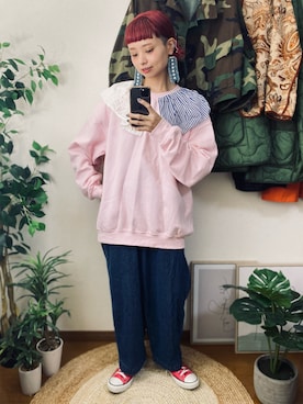 「Born Free（ボーンフリー）のアイテム」を使った、moratoriamu.さん（レディース・155cm）の秋コーディネート