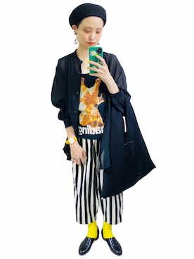 「MR.BOHO（ミスターボーホー）のアイテム」を使った、moratoriamu.さん（レディース・155cm）の夏コーディネート