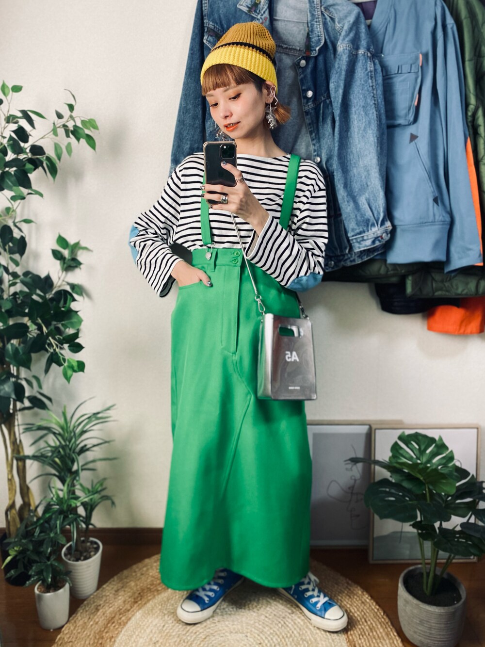 QASIMI カシミ エルボーパッチ ポリエステル ロングシャツ BEAMS