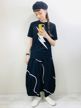 「MERLOT（メルロー）のアイテム（ピアス（両耳用））」を使った、moratoriamu.さん（レディース・155cm）の春コーディネート