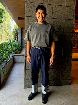 「アイテム（デジタル腕時計）」を使った、ZUさん（メンズ・175cm）の秋コーディネート