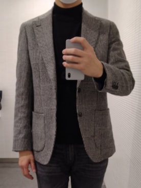「SUIT SELECT（スーツセレクト）のアイテム（ジャケット/アウター）」を使った、たけさん（メンズ・177cm）の春コーディネート