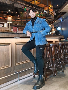 「--（--）のアイテム（ジャケット/アウター）」を使った、波斯巴達さん（メンズ・175cm）の冬コーディネート