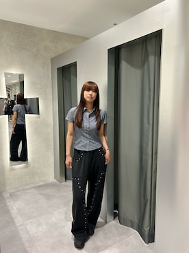 「アイテム（スウェットパンツ）」を使った、ナナさん（レディース・169cm）の夏コーディネート