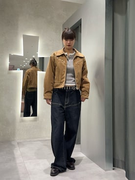 「アイテム（ブルゾン）」を使った、ナナさん（レディース・169cm）の秋コーディネート