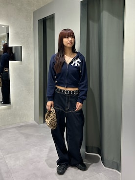 「アイテム（ハンチング/ベレー帽）」を使った、ナナさん（レディース・169cm）の秋コーディネート