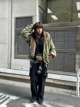 「アイテム（ブルゾン）」を使った、ナナさん（レディース・169cm）の秋コーディネート