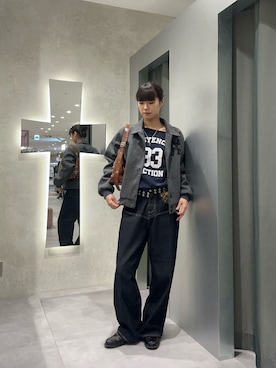 「アイテム（スタジャン）」を使った、ナナさん（レディース・169cm・20代）の秋コーディネート