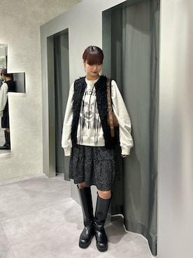 「WHO'S WHO gallery（フーズフーギャラリー）のアイテム（スウェット）」を使った、ナナさん（レディース・169cm）の秋コーディネート