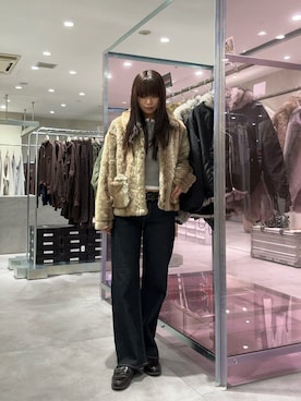 「アイテム（その他アウター）」を使った、ナナさん（レディース・169cm）の秋コーディネート