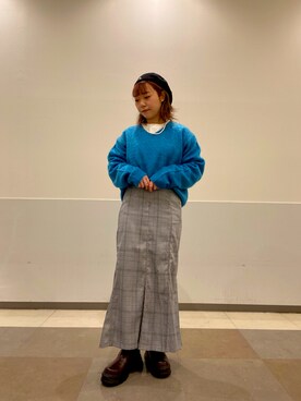 「CPCM」｜「アイテム（ブーツ）」を使った、にこ。さん（レディース・154cm）の秋コーディネート