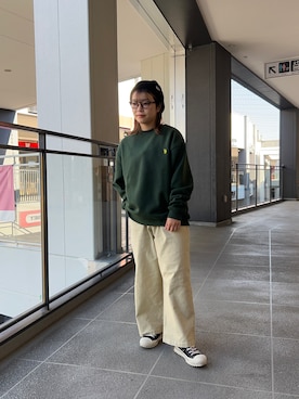 「CPCM」｜「アイテム（帽子）」を使った、にこ。さん（レディース・154cm）の秋コーディネート