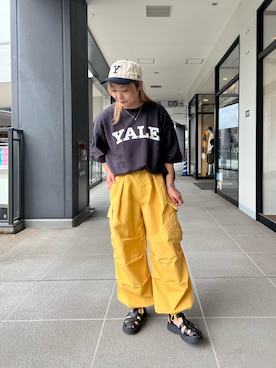 「CPCM」｜「アイテム（帽子）」を使った、にこ。さん（レディース・154cm）の夏コーディネート