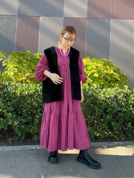 にこ。さん（レディース・154cm）の秋コーディネート