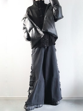 「LILL（リル）のアイテム」を使った、らいさん（メンズ・170cm）の冬コーディネート