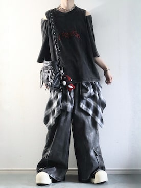 「DEVICE（デバイス）のアイテム」を使った、らいさん（メンズ・170cm）の春コーディネート