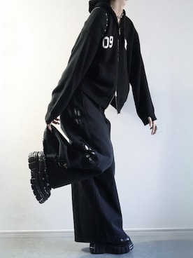 「DEVICE（デバイス）のアイテム」を使った、らいさん（メンズ・170cm）の冬コーディネート