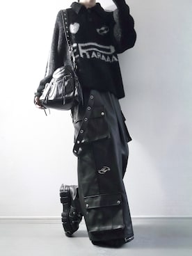 「アイテム（カーゴパンツ）」を使った、らいさん（メンズ・170cm・20代）の秋コーディネート