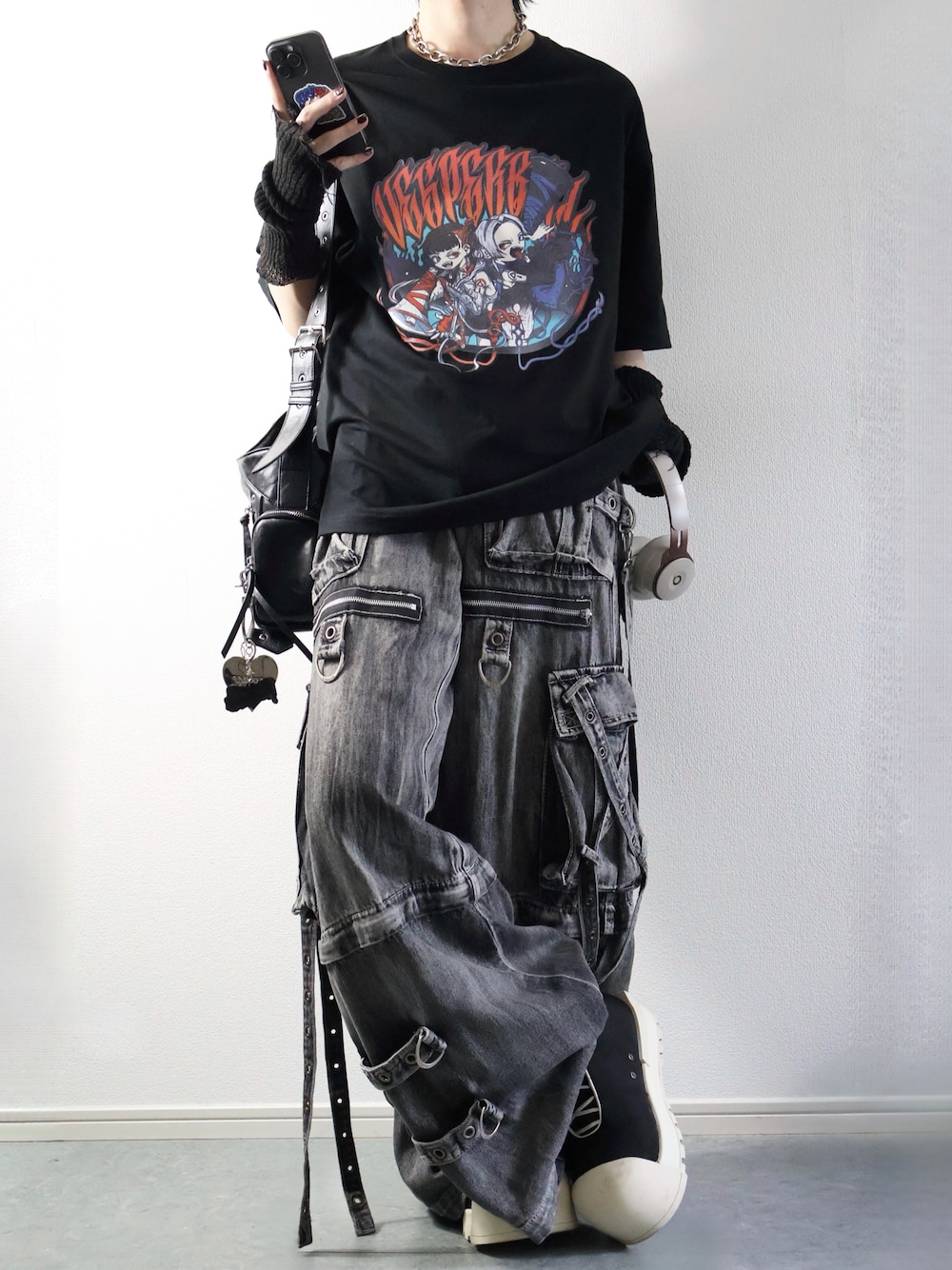 tripp nyc デニムカーゴパンツ TRIPP nycのカーゴパンツを使った人気ファッション