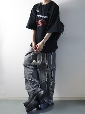 「アイテム（ショルダーバッグ）」を使った、らいさん（メンズ・170cm・20代）の夏コーディネート