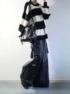 「アイテム（カーゴパンツ）」を使った、らいさん（メンズ・170cm・20代）の秋コーディネート