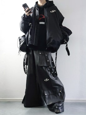 「アイテム（MA-1）」を使った、らいさん（メンズ・170cm）の秋コーディネート