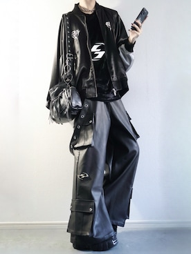 「DEVICE（デバイス）のアイテム（バッグ）」を使った、らいさん（メンズ・170cm）の冬コーディネート