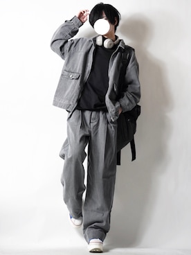 「CREARE -LINO-（クレアーレリノ）のアイテム（デニムジャケット）」を使った、らいさん（メンズ・170cm）の冬コーディネート