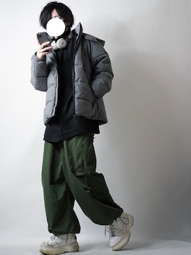 「アイテム（PC・スマホグッズ/家電）」を使った、らいさん（メンズ・170cm・20代）の冬コーディネート