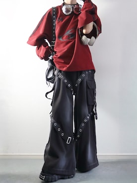 「アイテム（メガネ）」を使った、らいさん（メンズ・170cm）の秋コーディネート
