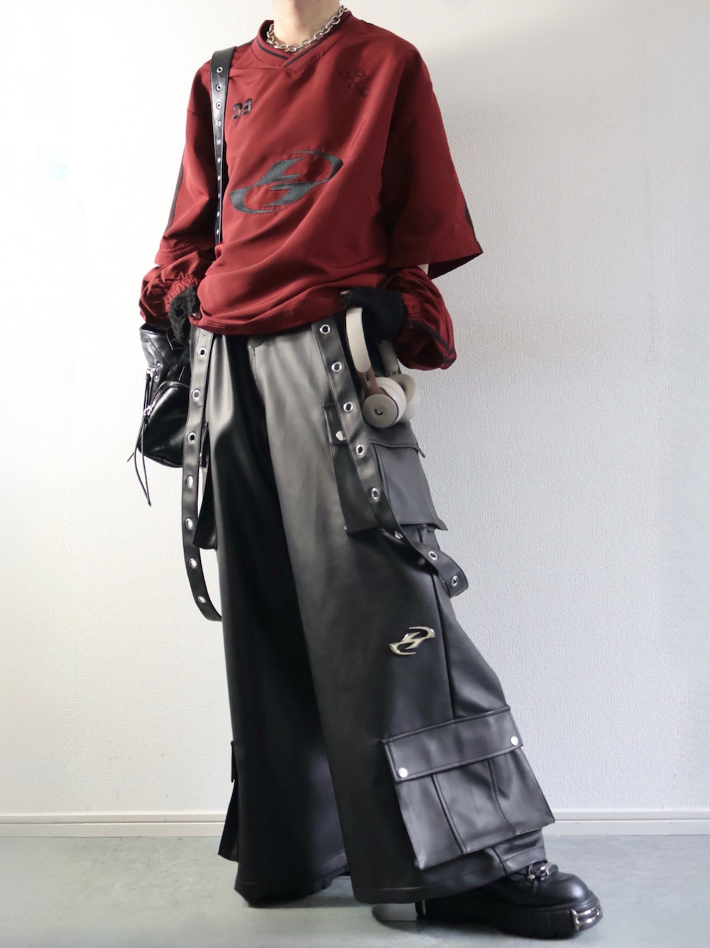 ERAR】PU合皮サスペンダースーパーワイドハイギミックメタルパーツ