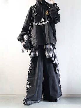 「DEVICE（デバイス）のアイテム」を使った、らいさん（メンズ・170cm）の冬コーディネート