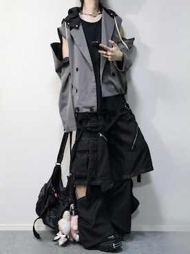 「ERAR（エラー）のアイテム」を使った、らいさん（メンズ・170cm）の秋コーディネート