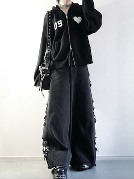 「ERAR（エラー）のアイテム」を使った、らいさん（メンズ・170cm）の冬コーディネート