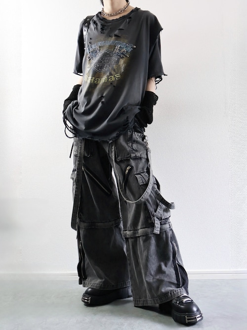 LILL（リル）の「3wayルーズシルエットハイギミックサスペンダー