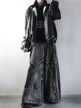 「ERAR（エラー）のアイテム（その他アウター）」を使った、らいさん（メンズ・170cm）の秋コーディネート