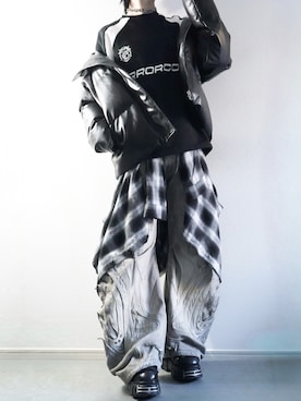 「LILL（リル）のアイテム」を使った、らいさん（メンズ・170cm）の冬コーディネート