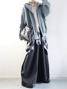 「DEVICE（デバイス）のアイテム（バッグ）」を使った、らいさん（メンズ・170cm）の冬コーディネート