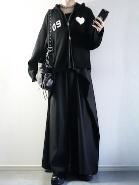 「ERAR（エラー）のアイテム」を使った、らいさん（メンズ・170cm）の冬コーディネート