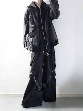 「アイテム（パーカー）」を使った、らいさん（メンズ・170cm・20代）の秋コーディネート