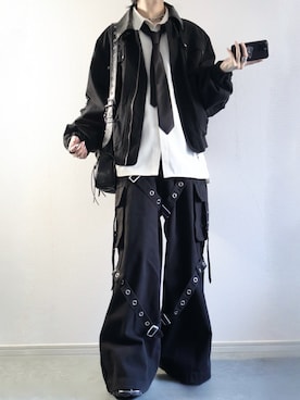 「ERAR（エラー）のアイテム」を使った、らいさん（メンズ・170cm）の冬コーディネート