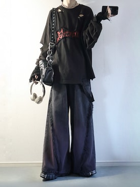 「ERAR（エラー）のアイテム」を使った、らいさん（メンズ・170cm）の秋コーディネート