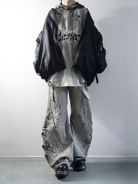 「ERAR（エラー）のアイテム」を使った、らいさん（メンズ・170cm）の冬コーディネート