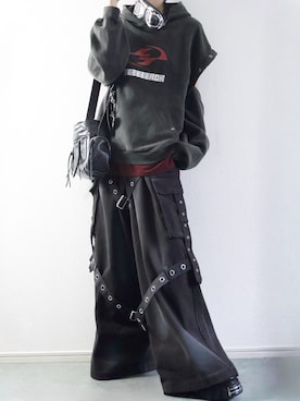 「アイテム（メガネ）」を使った、らいさん（メンズ・170cm）の秋コーディネート