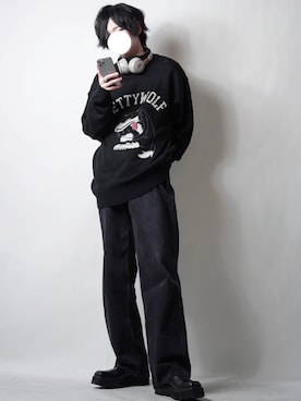 「アイテム（PC・スマホグッズ/家電）」を使った、らいさん（メンズ・170cm・20代）の冬コーディネート