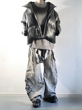 「アイテム（ブーツ）」を使った、らいさん（メンズ・170cm）の冬コーディネート