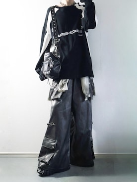 「アイテム（ショルダーバッグ）」を使った、らいさん（メンズ・170cm・20代）の秋コーディネート