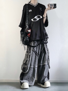 「DEVICE（デバイス）のアイテム（バッグ）」を使った、らいさん（メンズ・170cm）の夏コーディネート