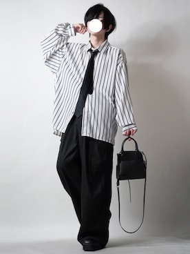「BASQUE magenta（バスクマゼンタ）のアイテム」を使った、らいさん（メンズ・170cm）の春コーディネート